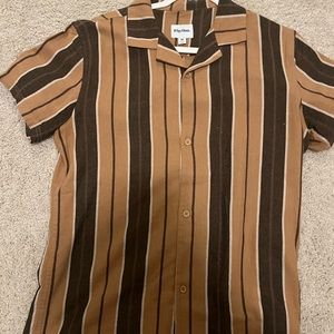 Rhythm. Cuban striped Short sleeve button down